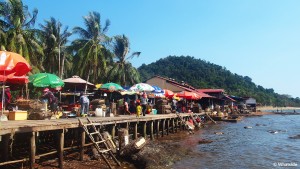 Marché aux crabes - Kep