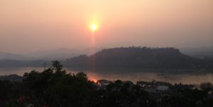 coucher de soleil Luang Prabang whatside