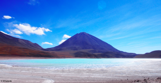 La Laguna Verde dans le Sud Lipez de la Bolivie
