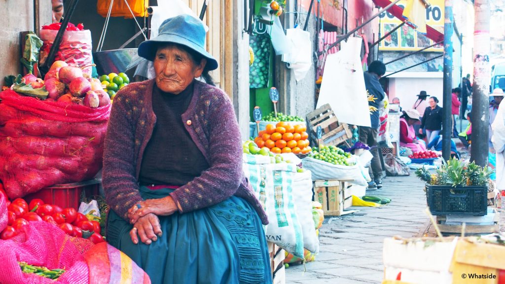 femme marché cuzco San pedro